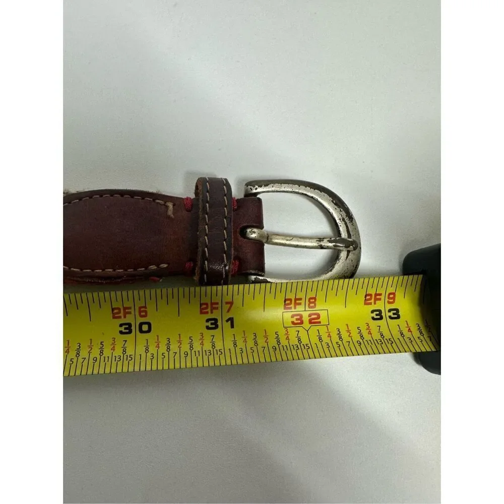 Tommy Hilfiger Vegan Leather Belt Size 31” See Description